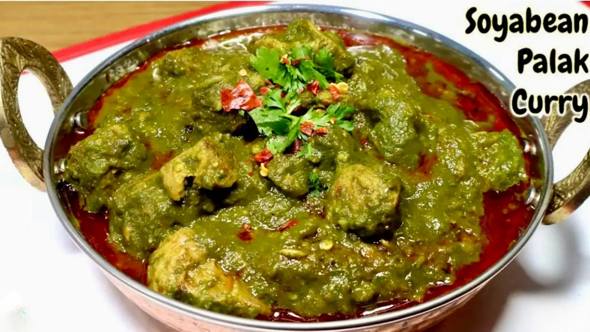 Soya Palak Curry Recipe In Hindi